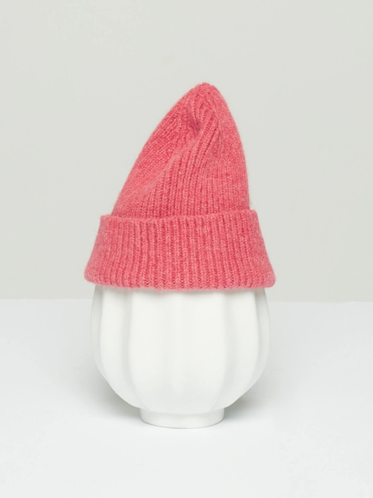 Kids Wool Beanie - Fuchsia