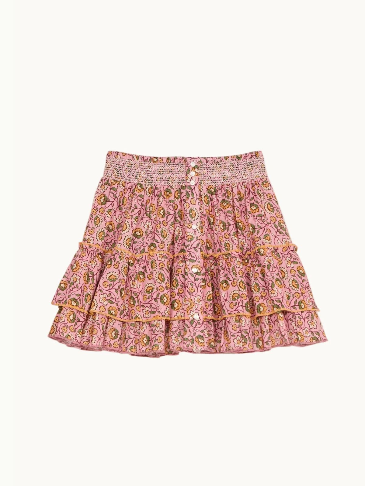 Ceci Print Mini Skirt - Pink