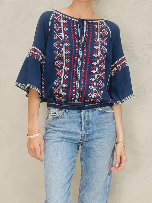 Lena Embroidered Top