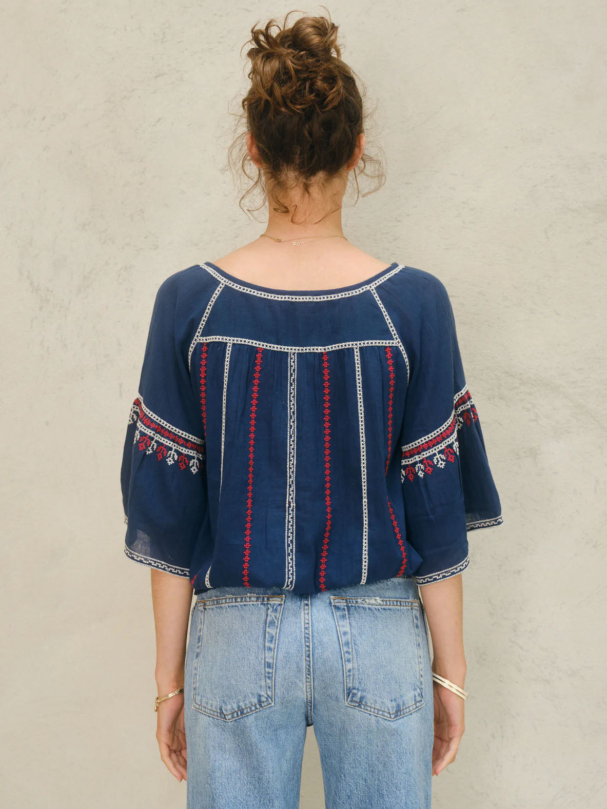 Lena Embroidered Top
