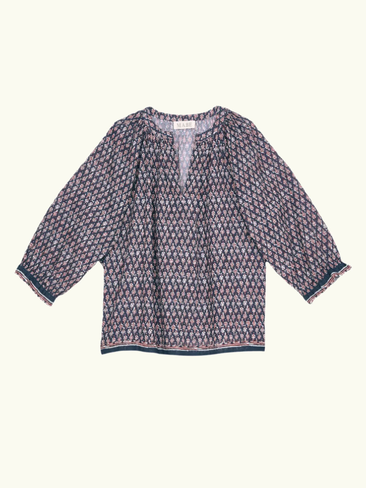 Mari Print long Sleeves Top