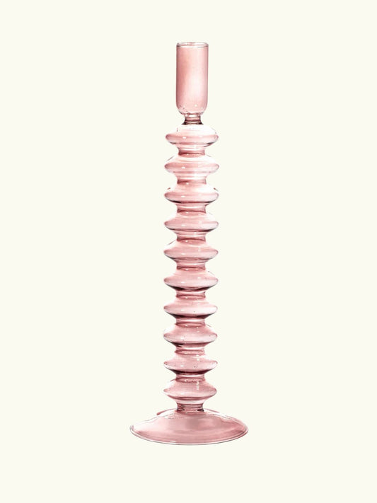Taper Glass Holder - Pink