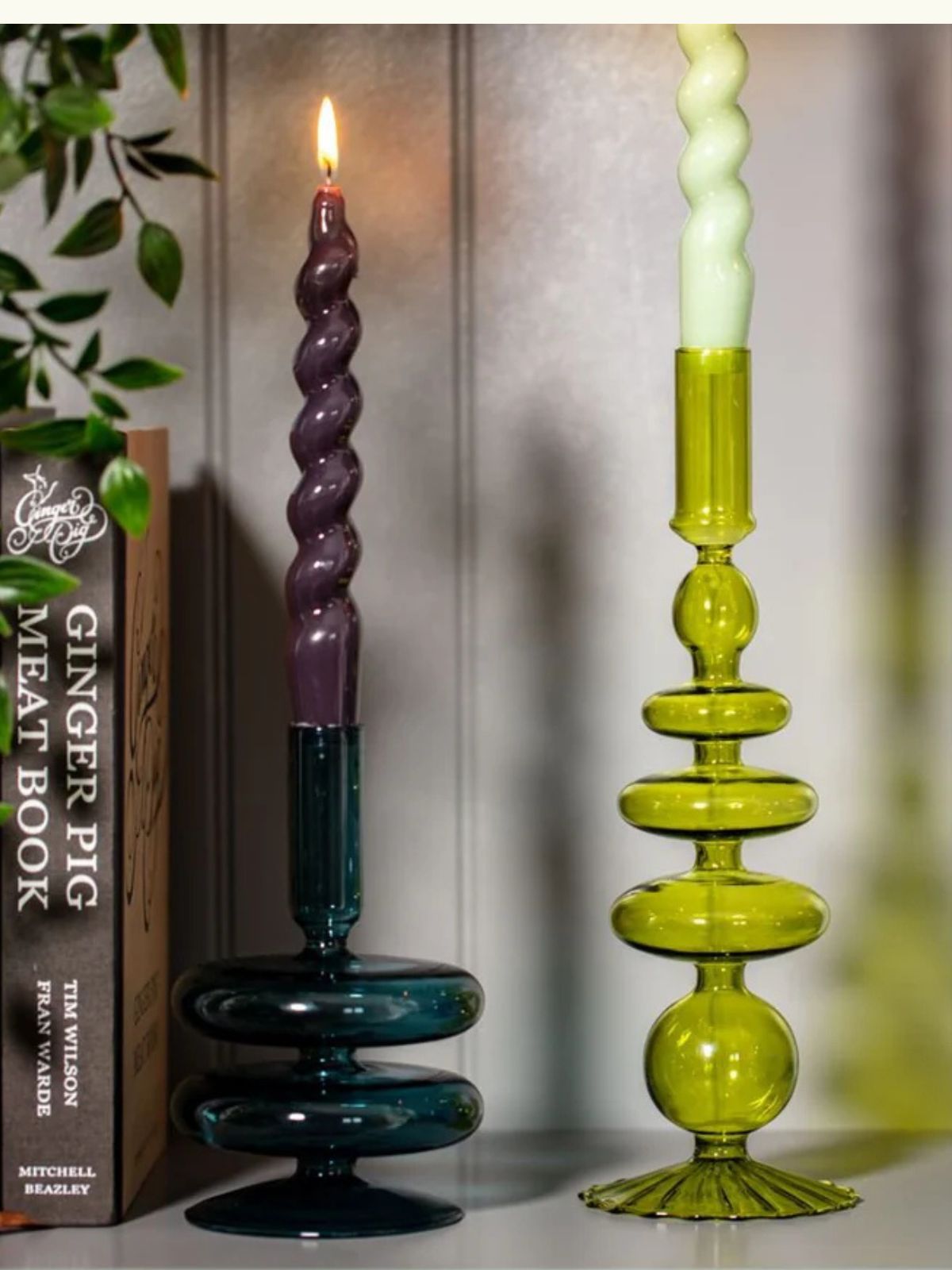 Iris Fashion - MAEGEN - Taper Glass Holder - Teal