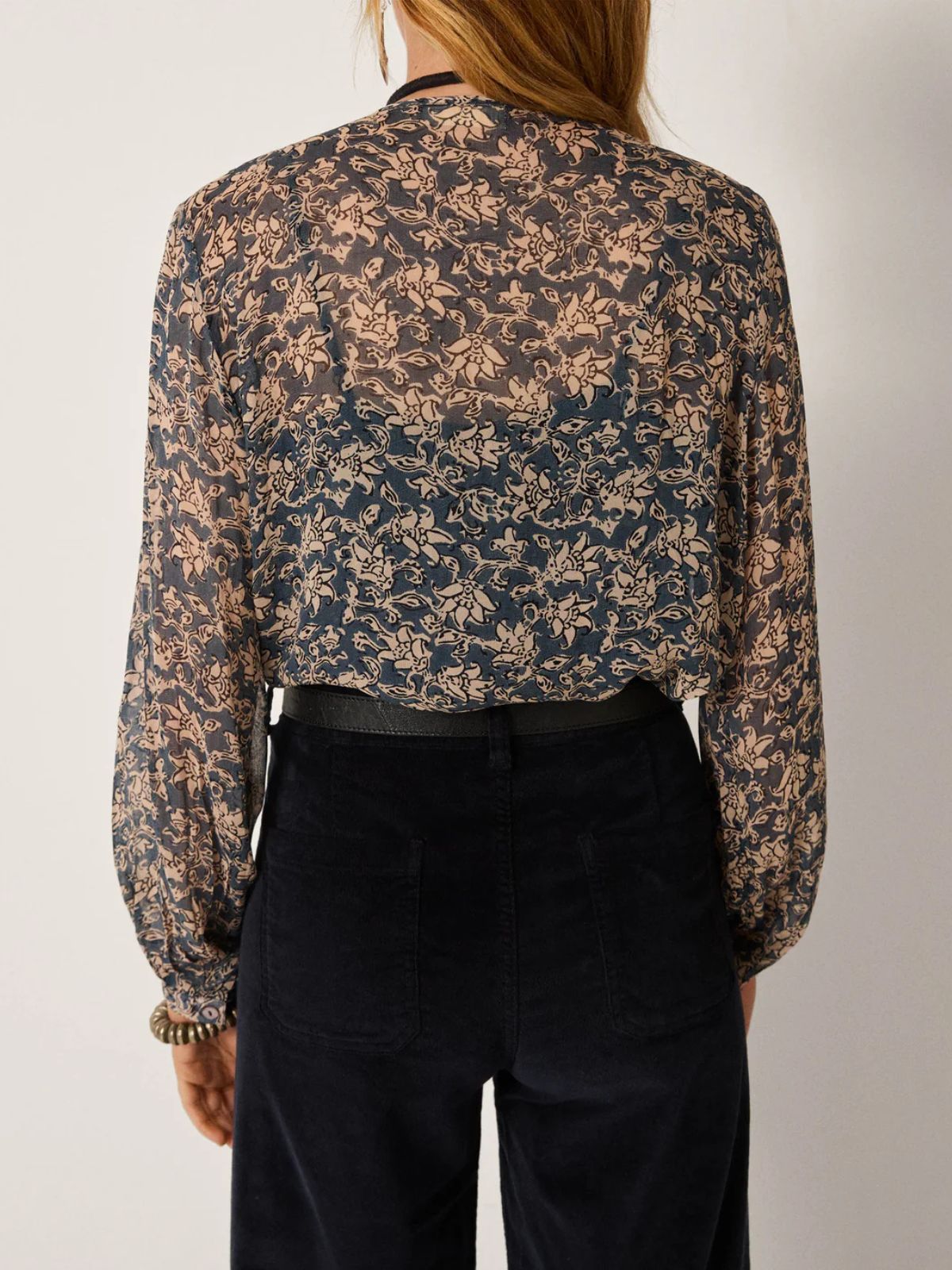 Corina Print Shirt - Teal