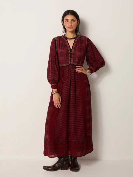 Ginevra Dress - Burgundy