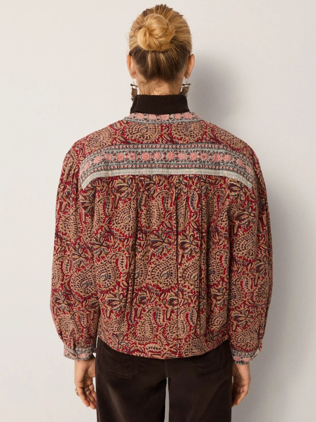 Olivia Print Jacket - Red