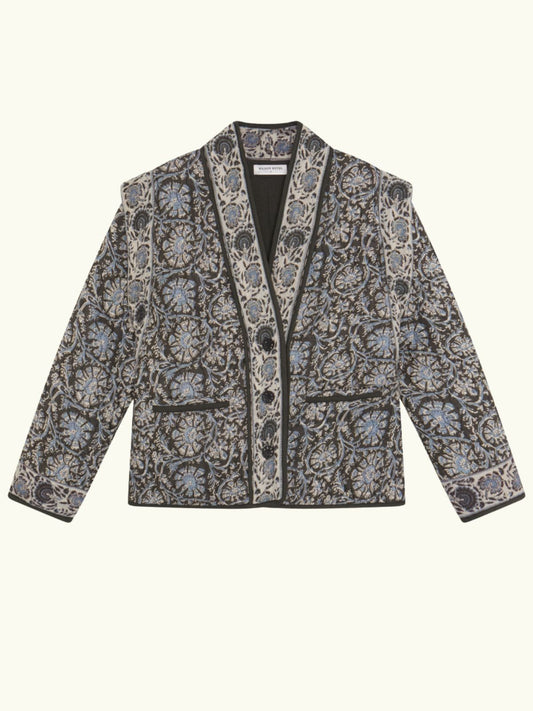 Sugata Print Jacket - Blue