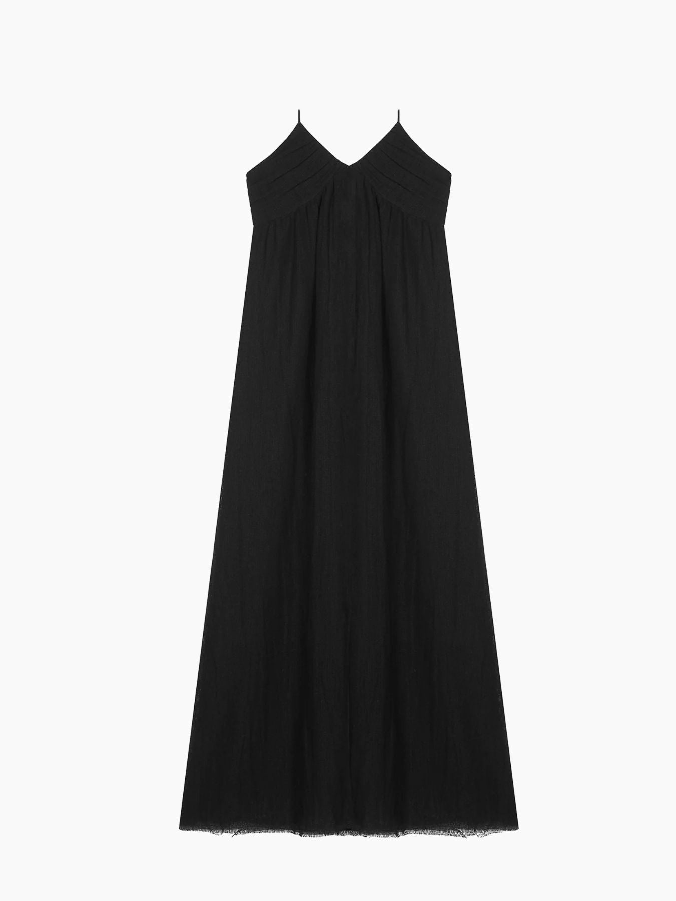 Lena Strap Maxi Dress - Black