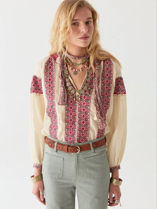Dion Embroidered Blouse