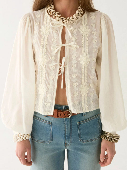 Ludovica Tie Blouse