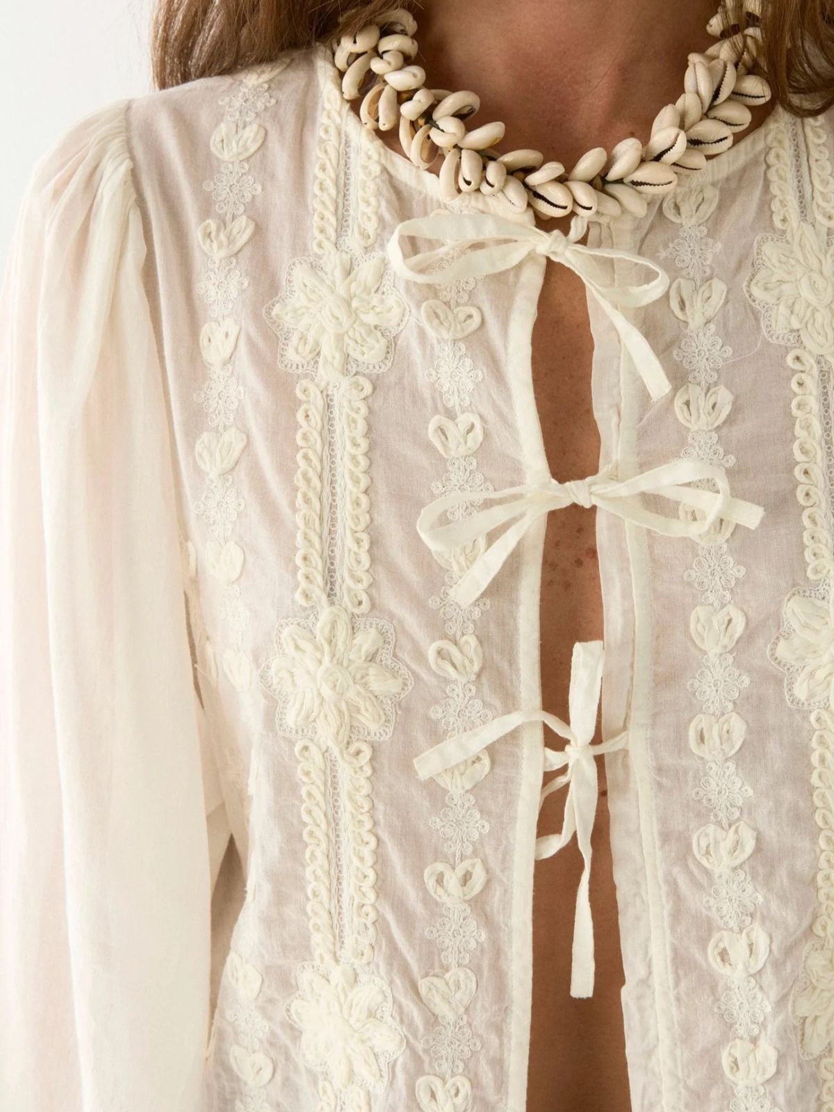 Ludovica Tie Blouse