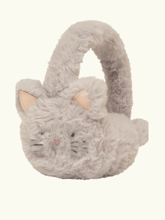 Kitty Cat Earmuffs - Grey