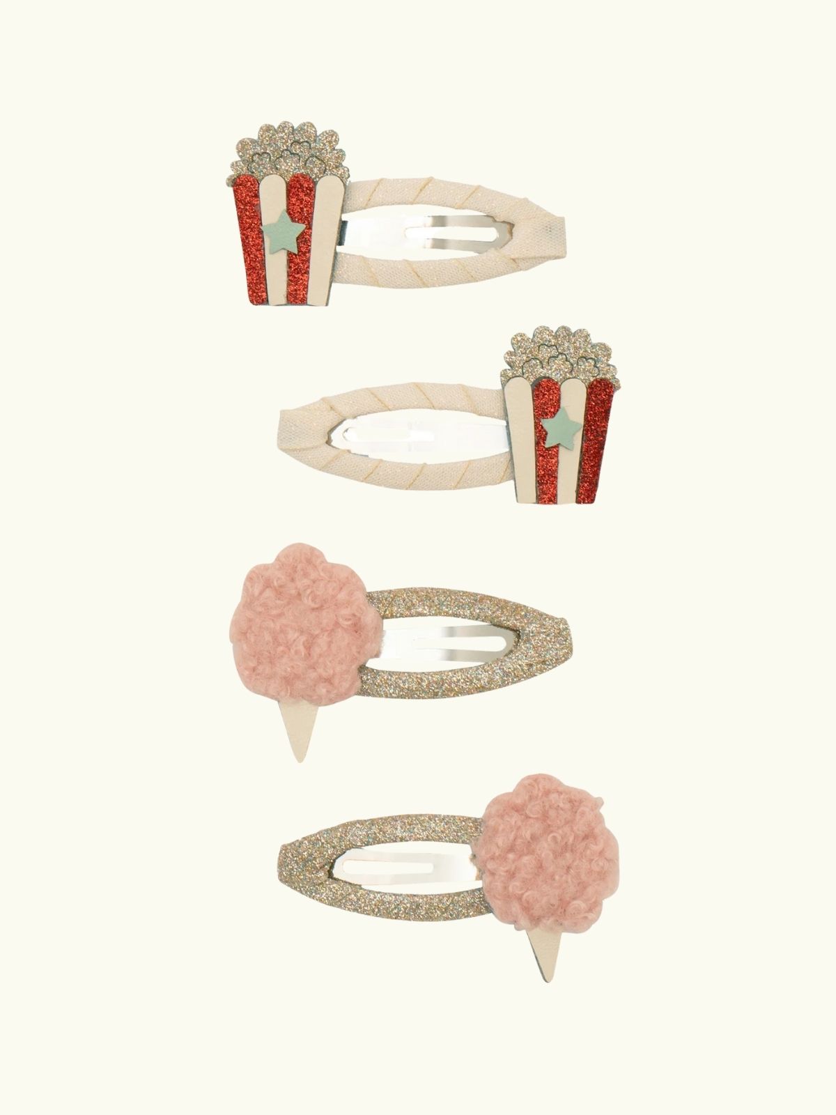 Popcorn & Candyfloss Clips - Multi