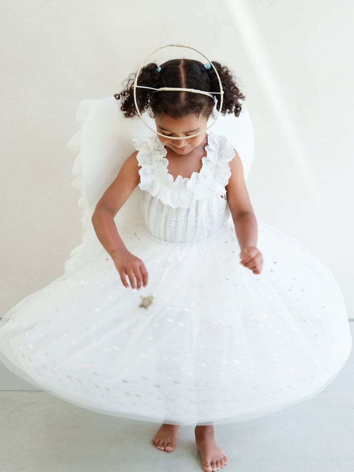 Angel Long Tutu - White