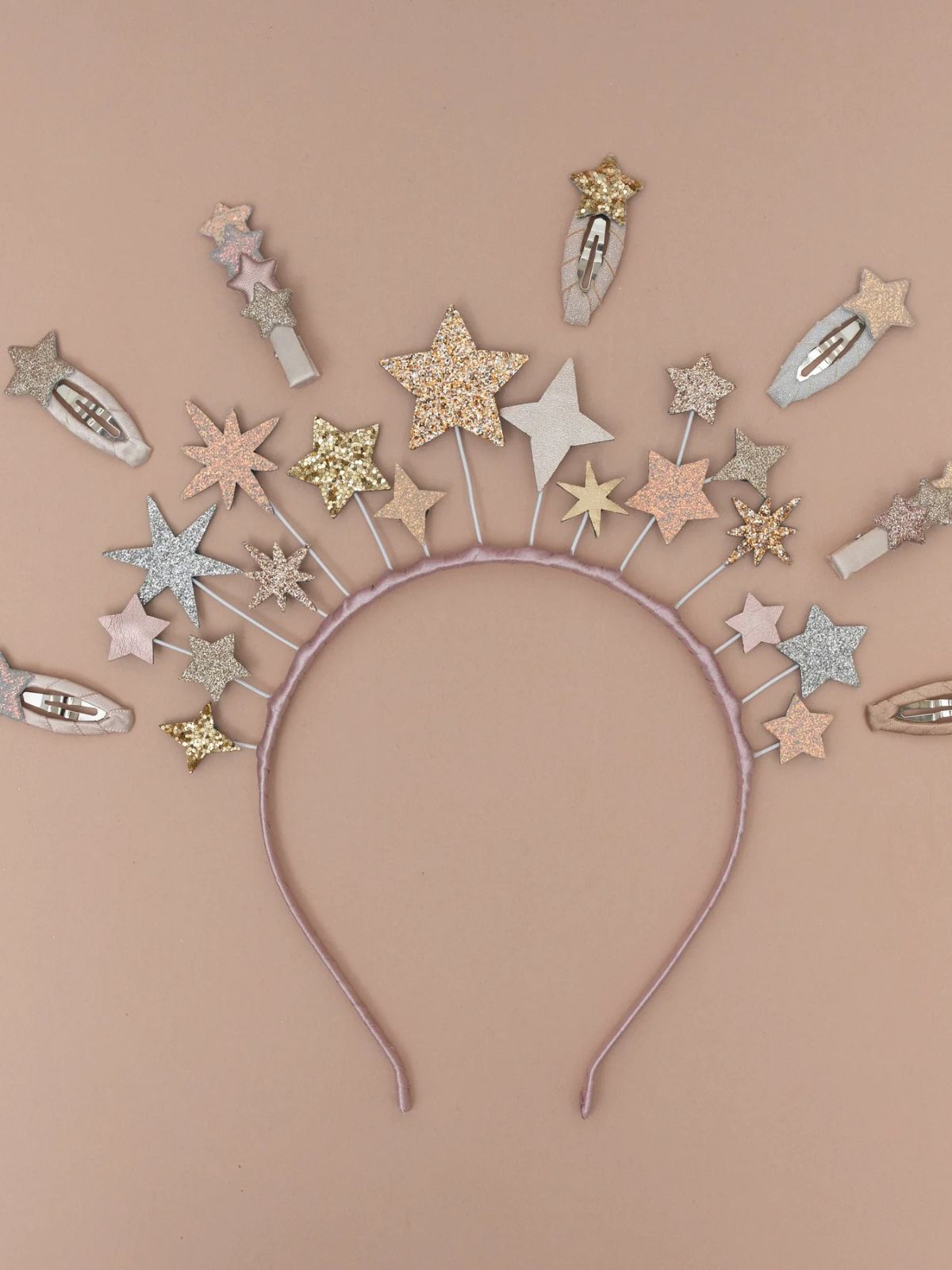 Layered Star Clips - Shimmer