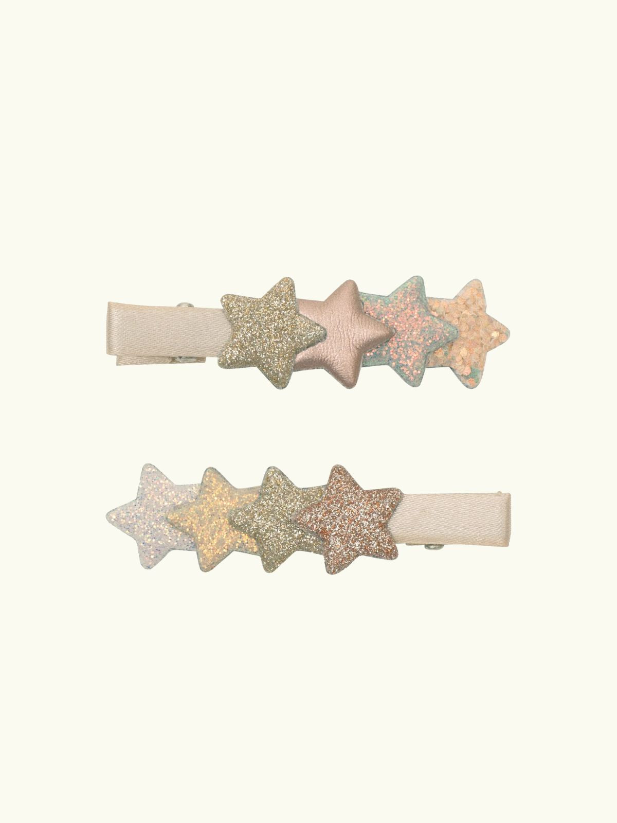 Layered Star Clips - Shimmer