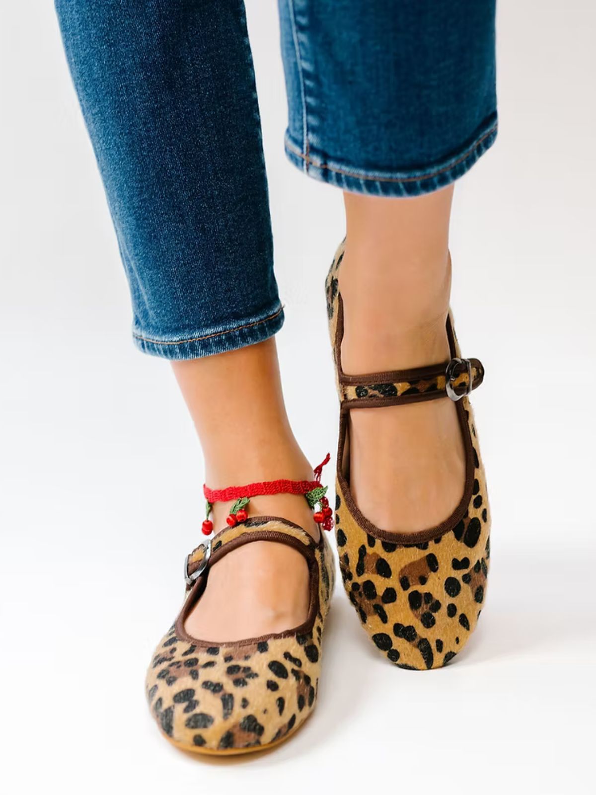 Iris Fashion - MOI LONDON - Mary Jane Shoe - Leopard