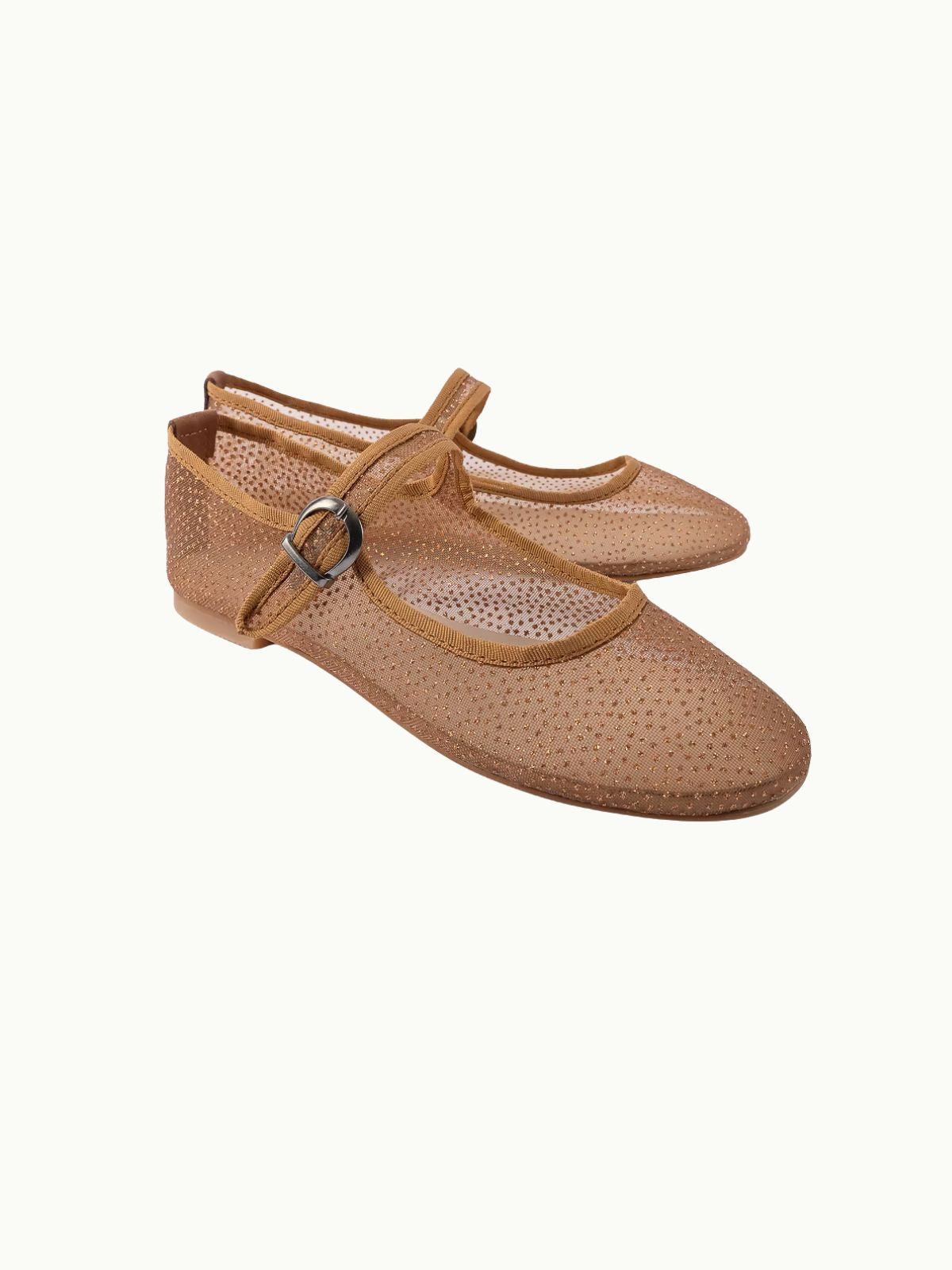 Sparkly Mesh Mary Jane - Bronze