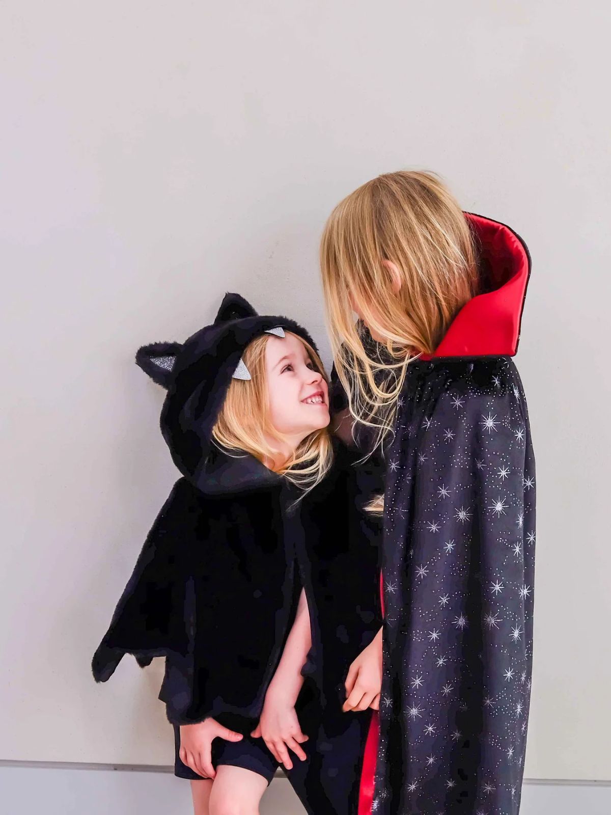 Furry Bat Cape - Black