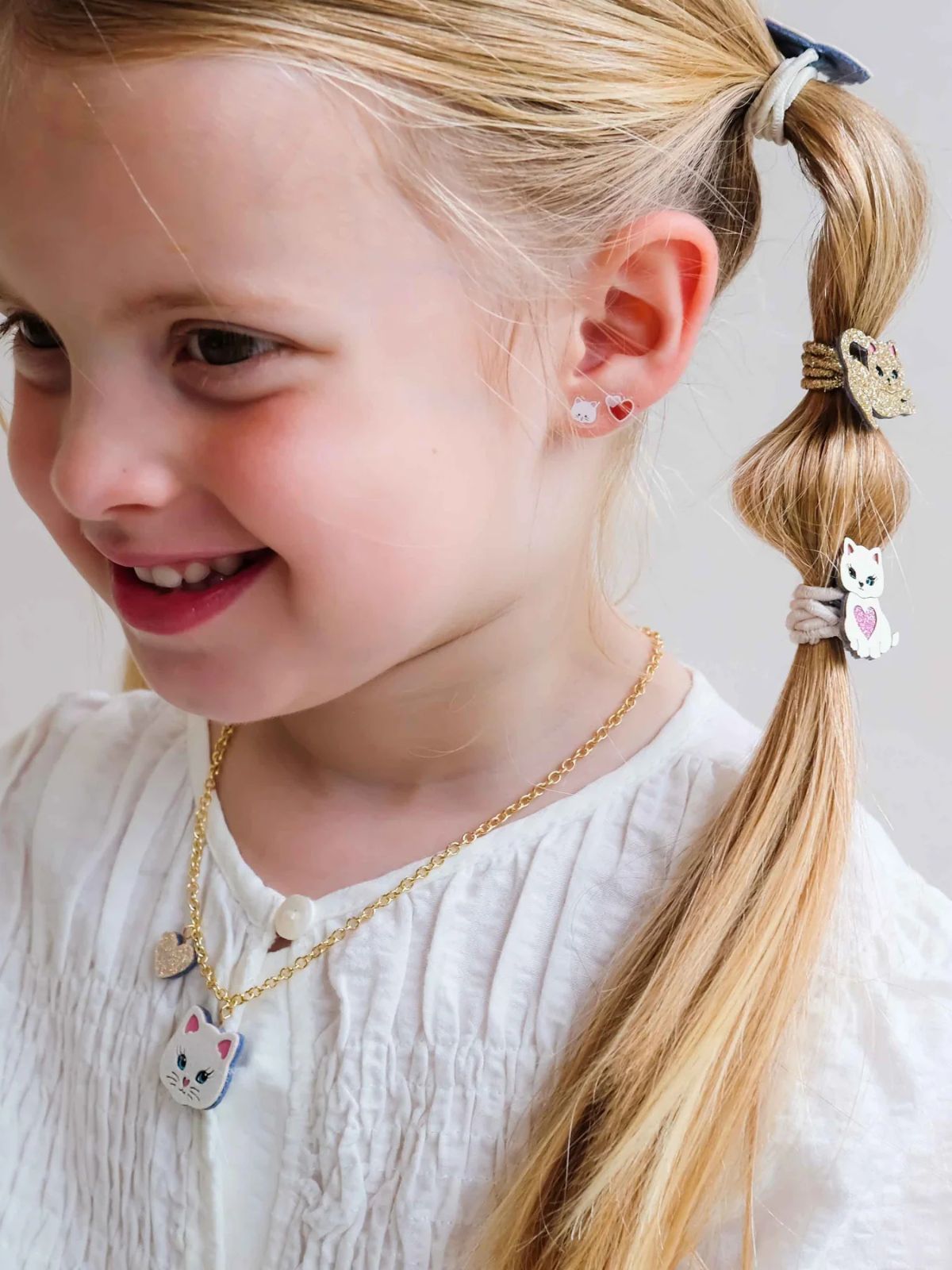 KittyBow Stick on Earrings