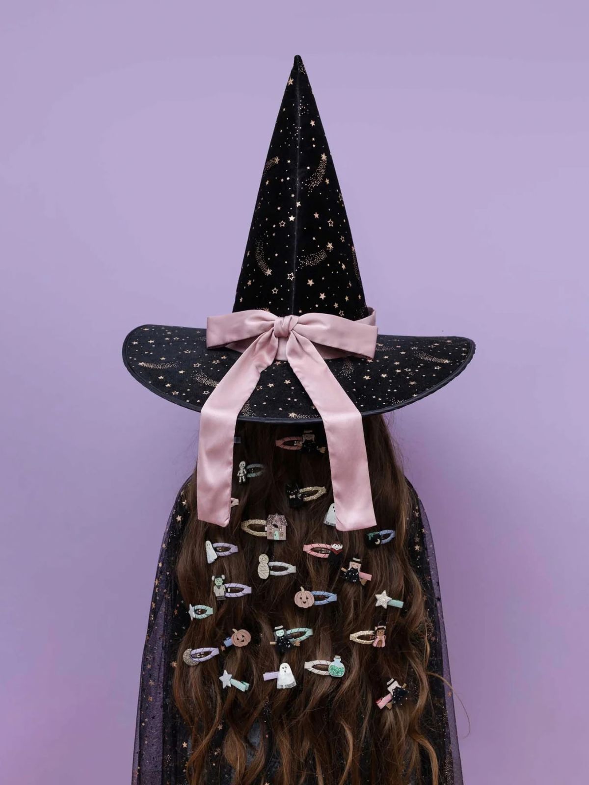 Halloween Salon Hair Clips Black