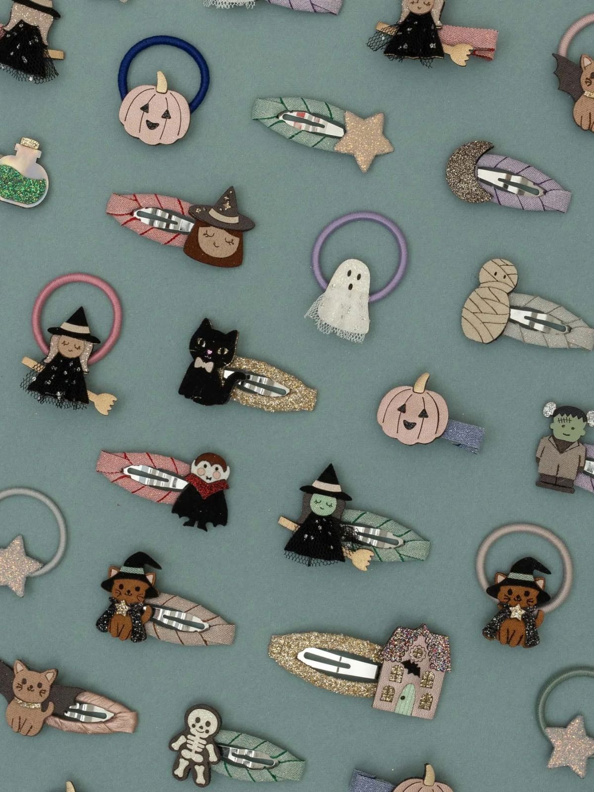 Halloween Salon Hair Clips Black