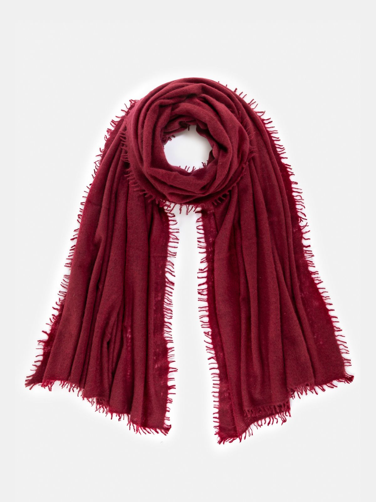 Cashmere Scarf - Burgundy