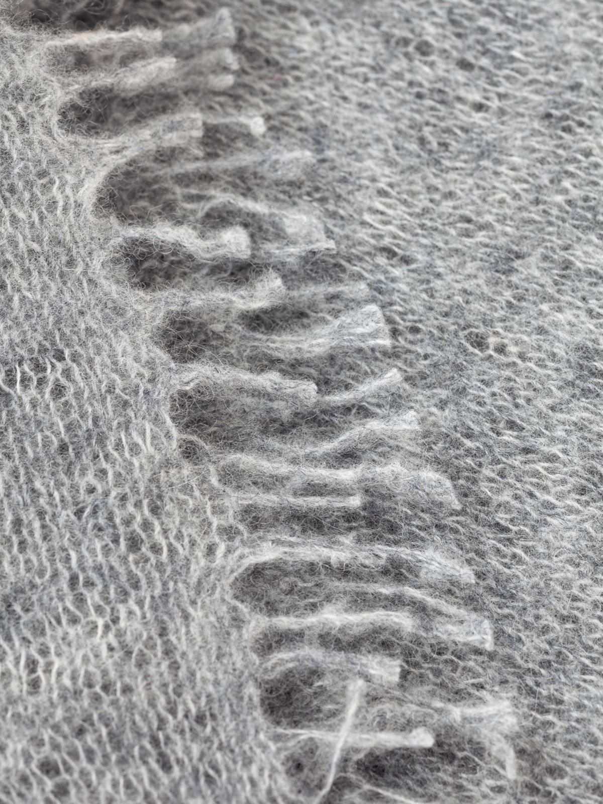 Cashmere  Scarf - Melange Grey