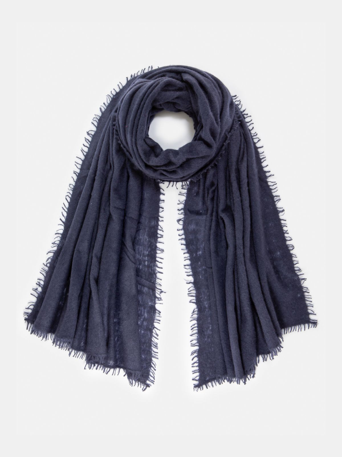 Cashmere Scarf - Navy