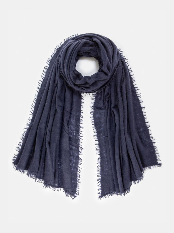 Cashmere Scarf - Navy