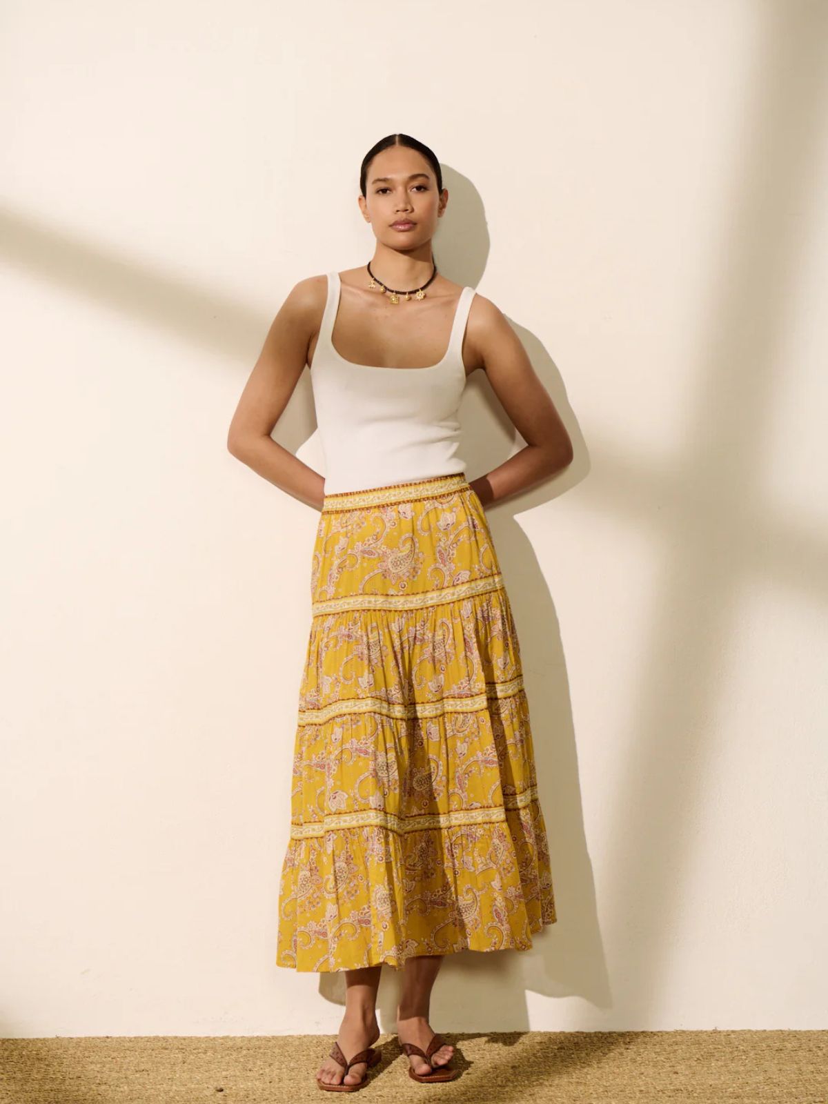 Jill bandana Skirt - Yellow