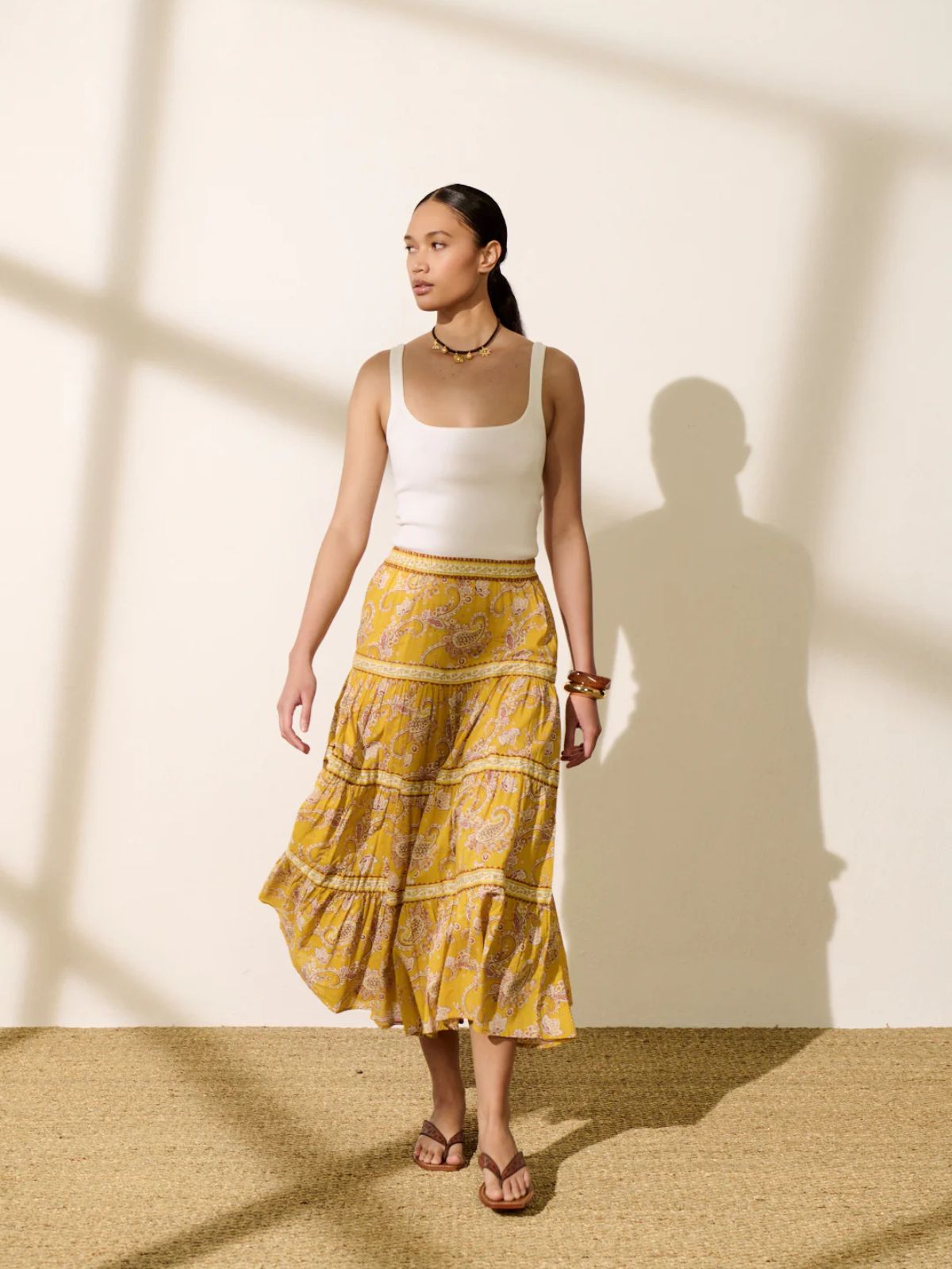 Jill bandana Skirt - Yellow