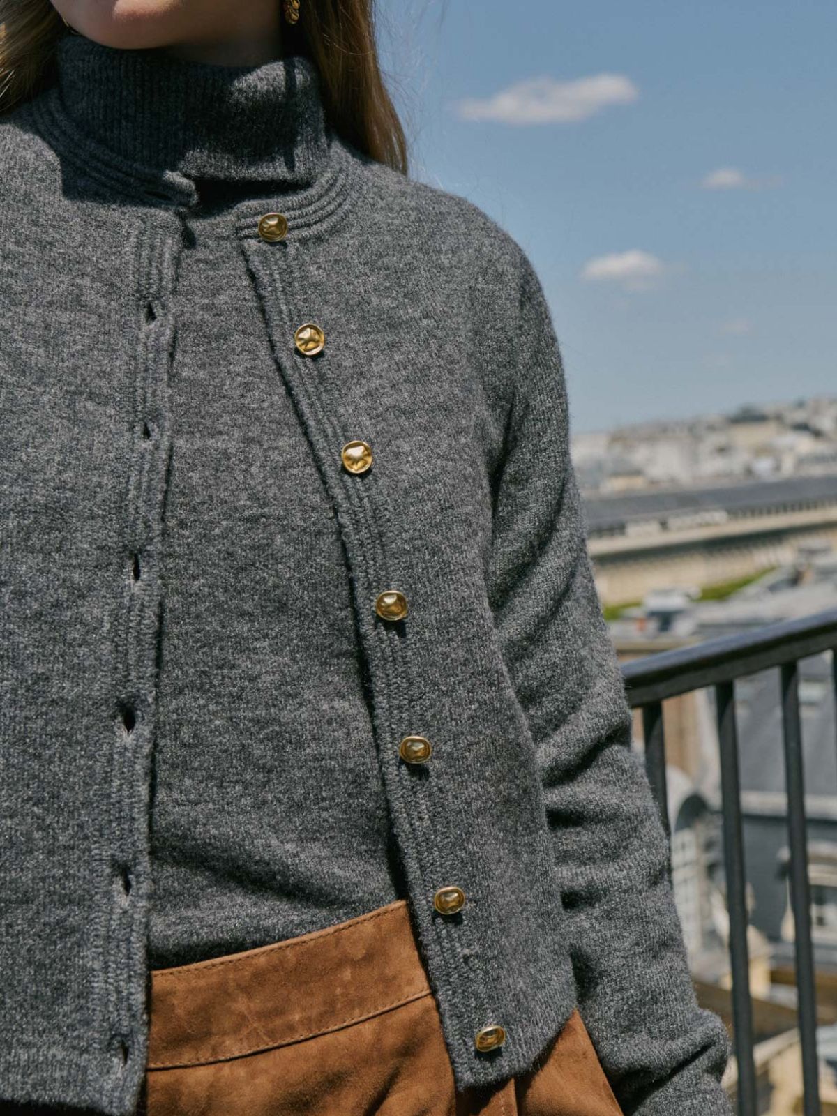 Myriam Cardigan - Charcoal