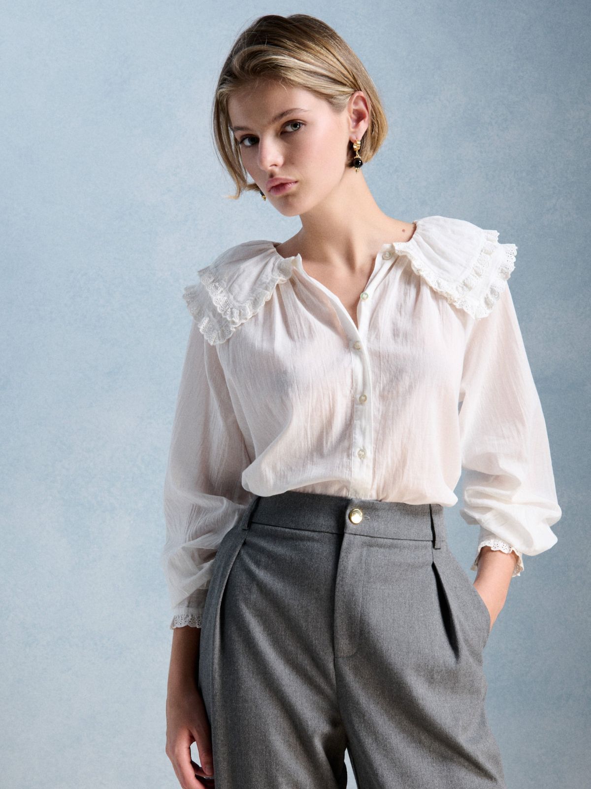 Constance Blouse - Ecru