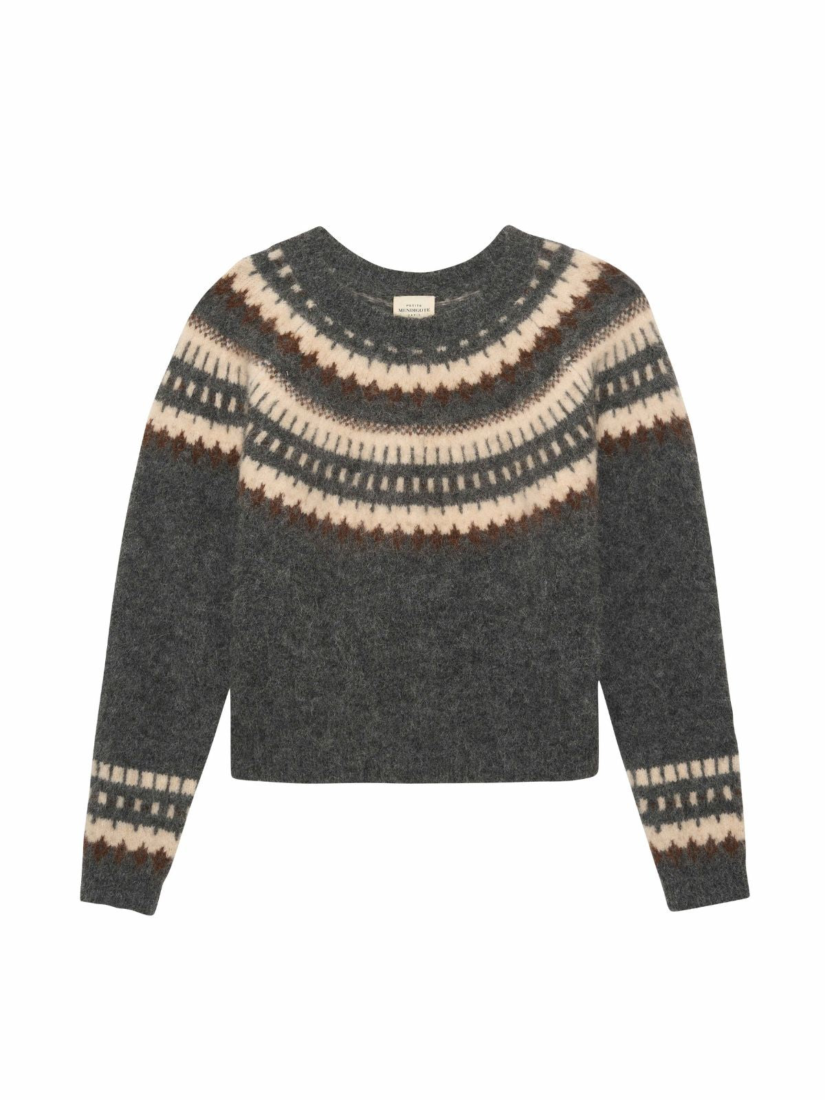 Madisson Jaquard Jumper - Grey