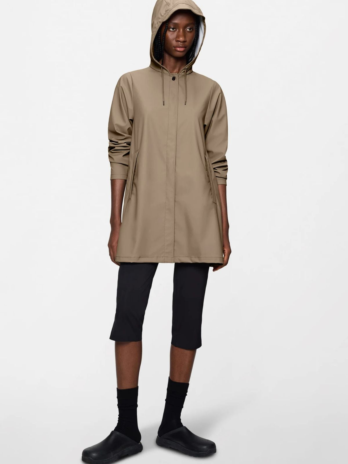 A-Line Rain Jacket - Beige