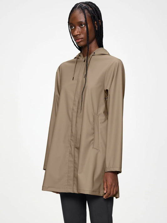 A-Line Rain Jacket - Beige