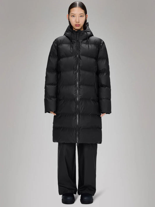 Alta Long Puffer Jacket - Black