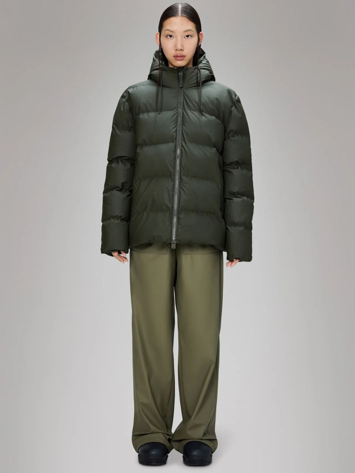 Alta Short Puffer Jacket - Green