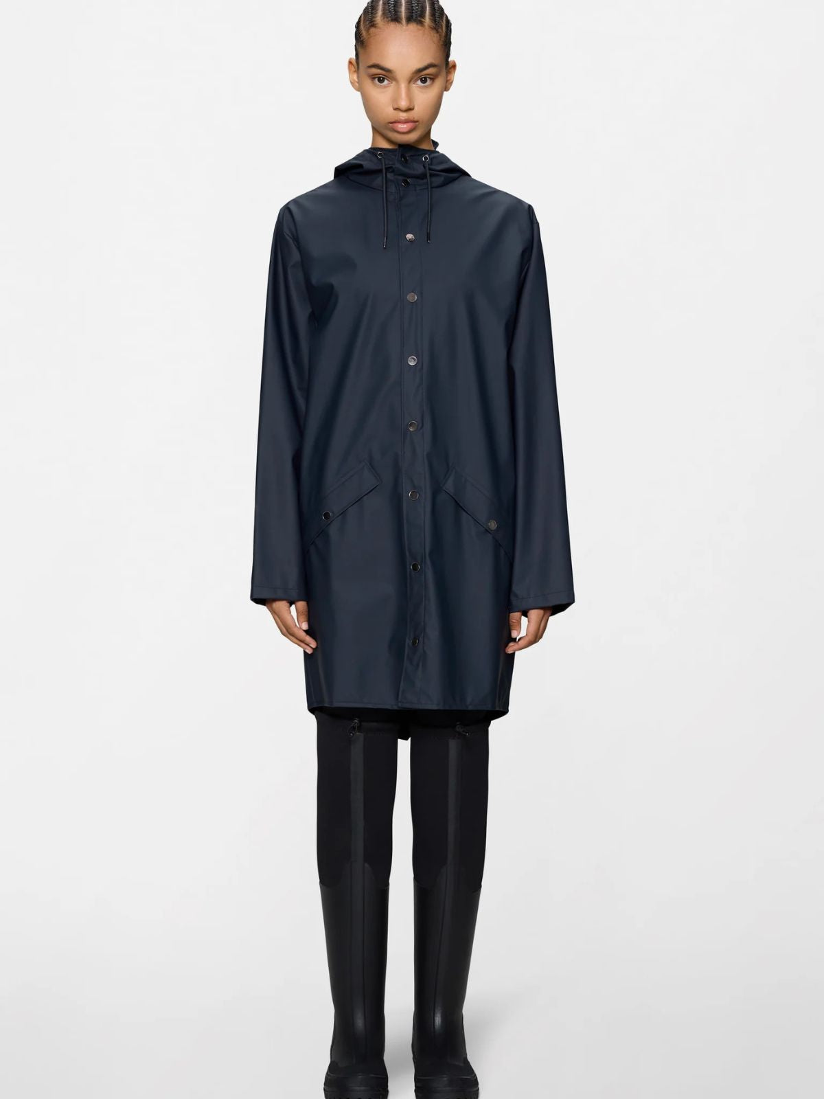 Long Rain Jacket - Navy