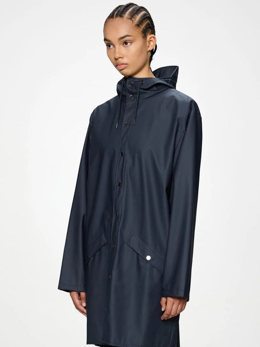 Long Rain Jacket - Navy