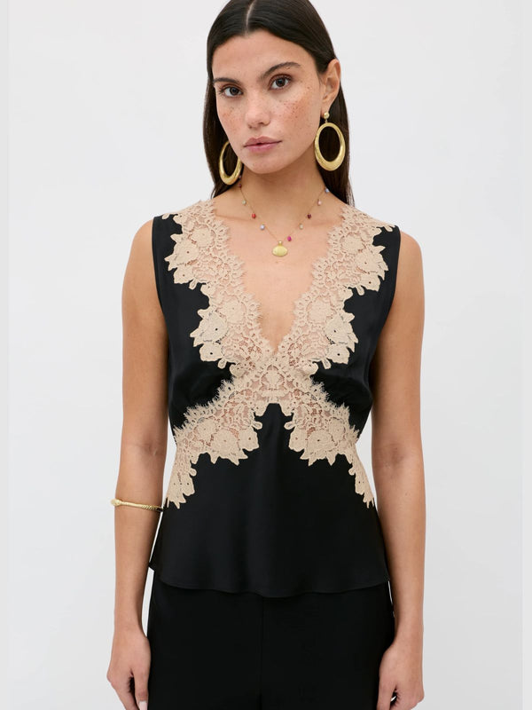 Emmie Lace Top - Black