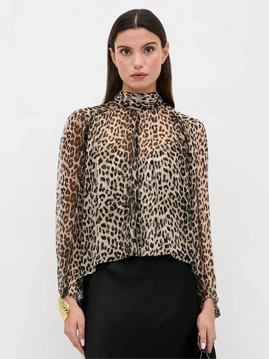 Rya Blouse - Leopard