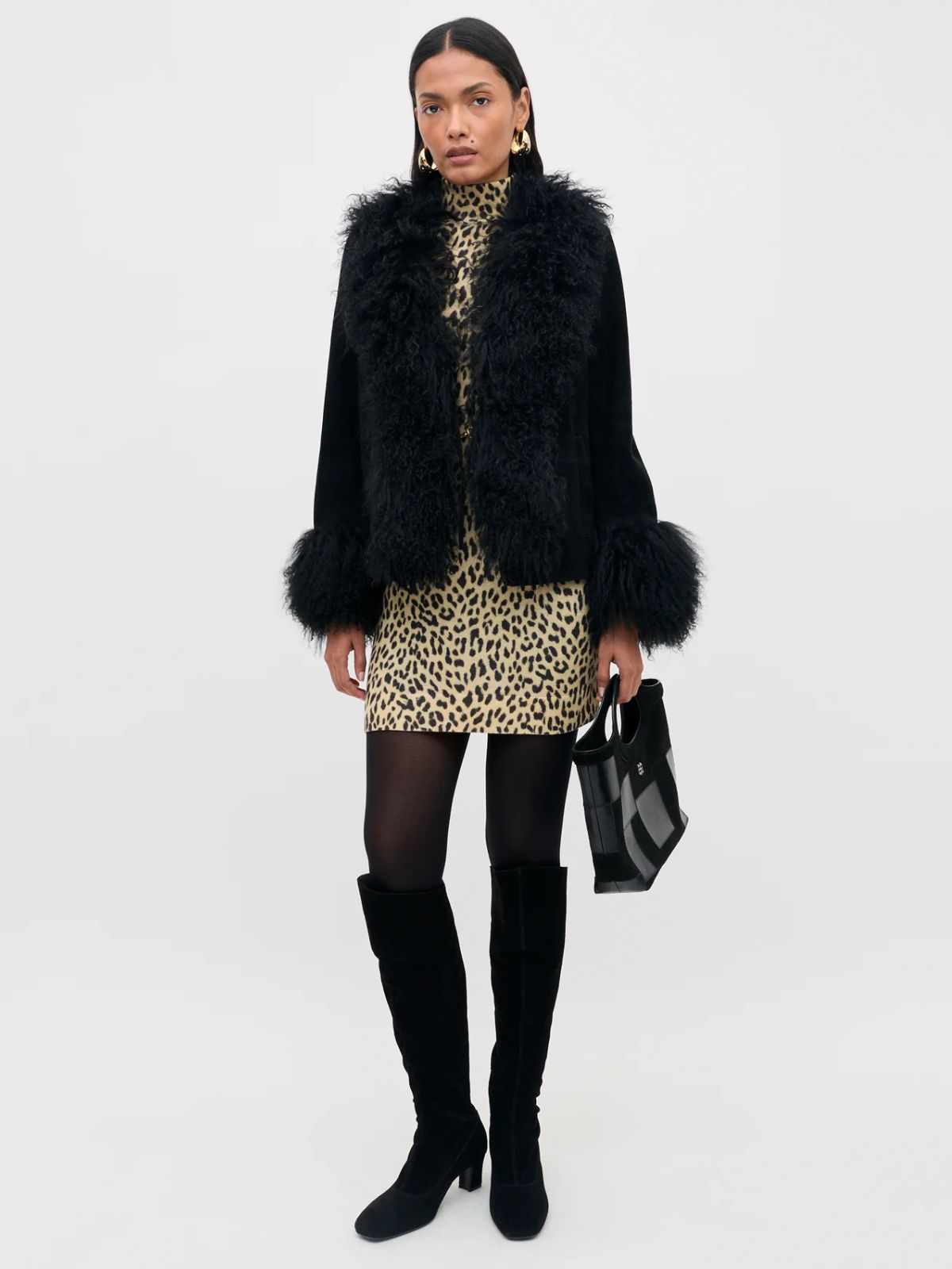 Sammy Suede Jacket - Black