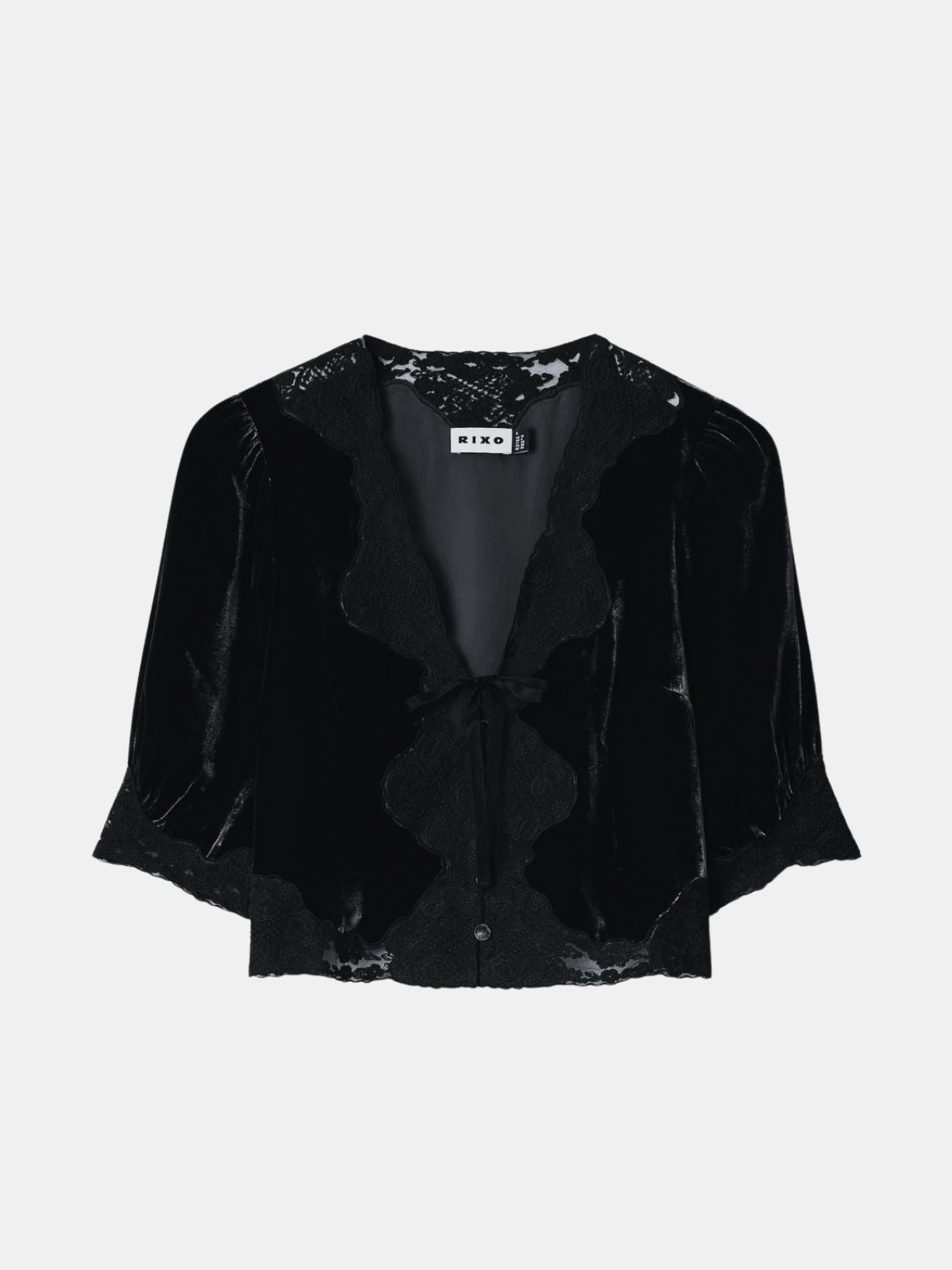 Ursula Velvet Top - Black