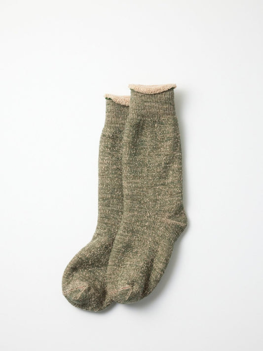 Double Face Socks - Green/Brown