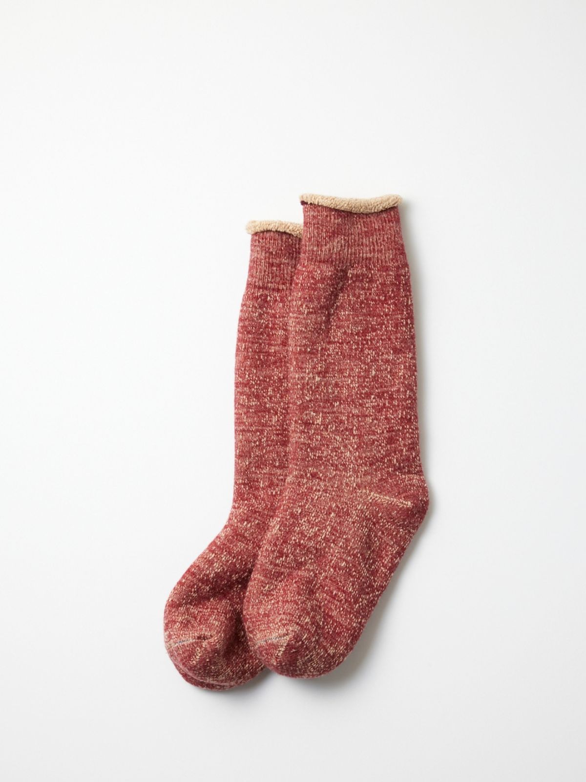 Double Face Socks - Dark Red/Brown