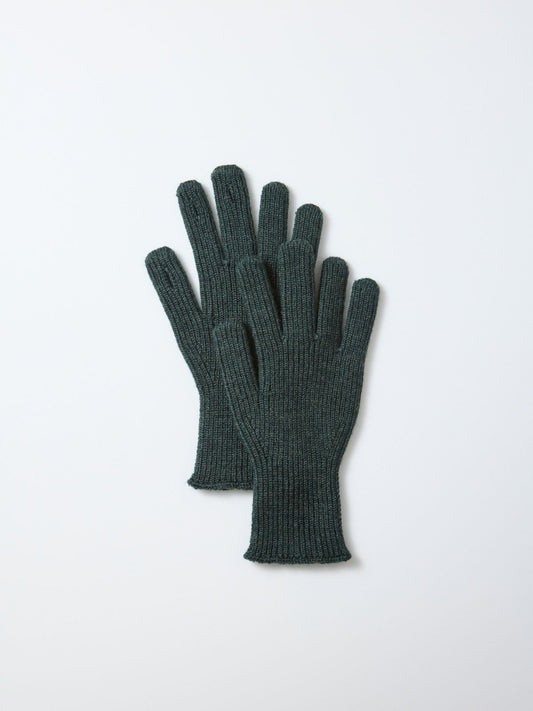 Ribbed Touch Gloves - Forest