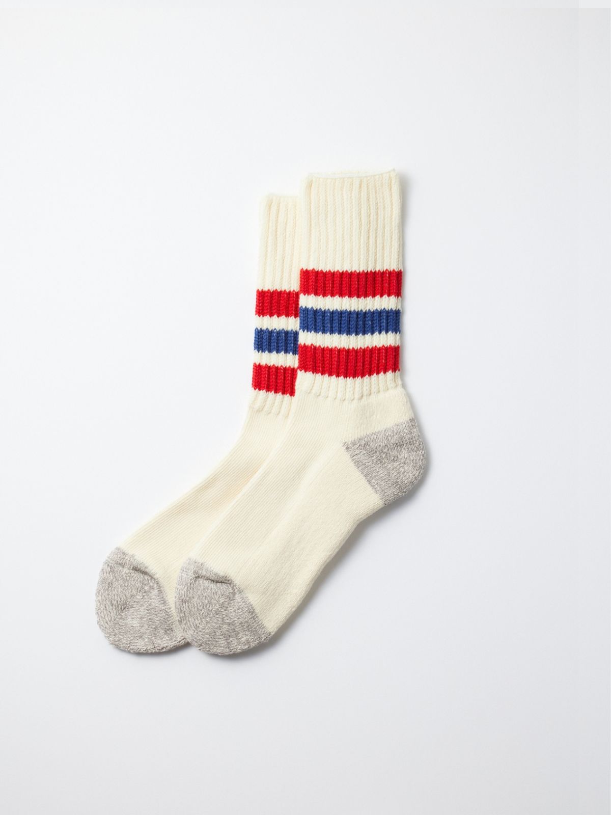Old School Crew Socks - Chily Red/Blue