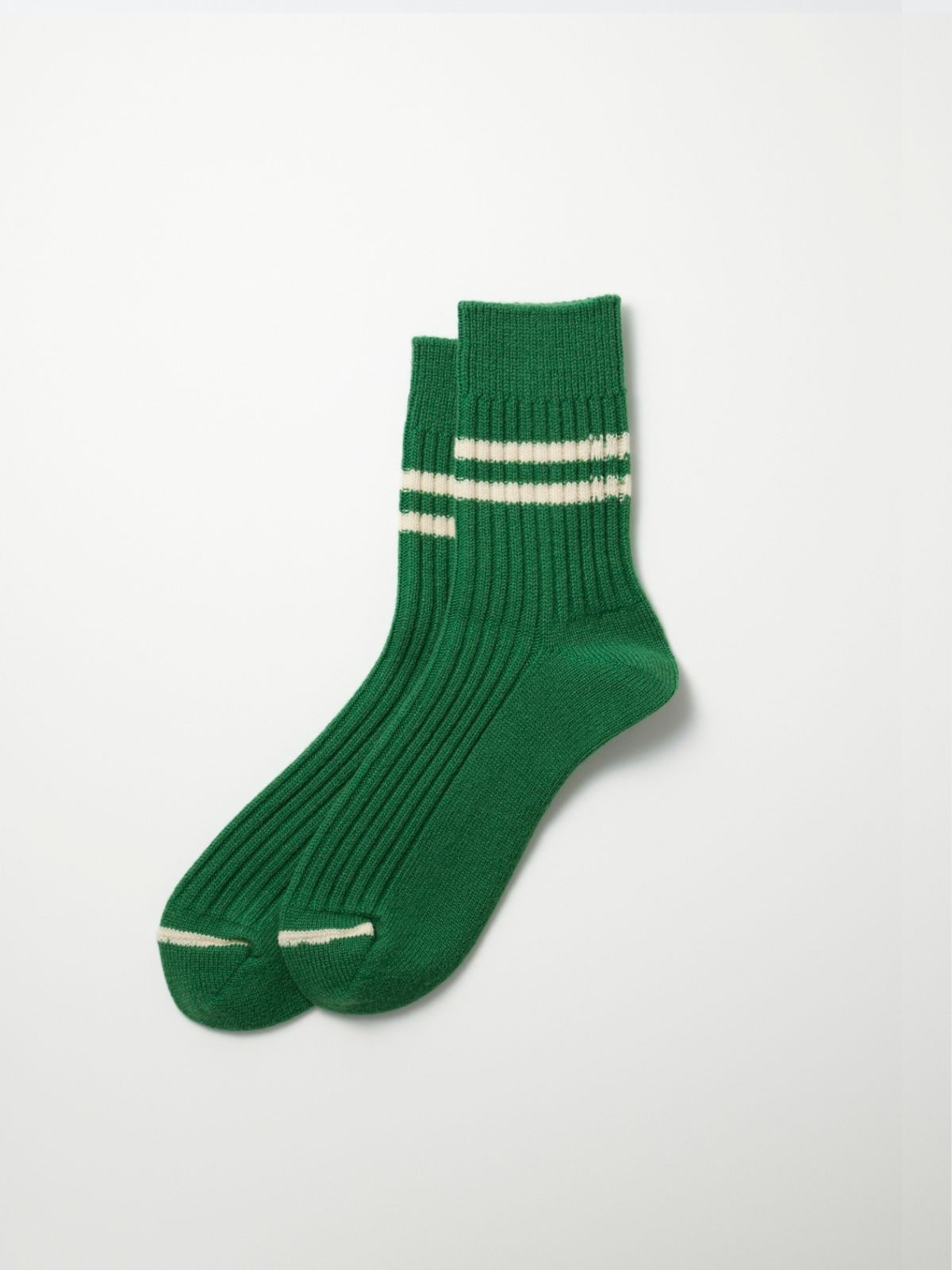 Stripe Socks - Green/Cream